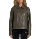 Karl Kani Γυναικείο μπουφάν OG PU Leather Boxy Jacket
